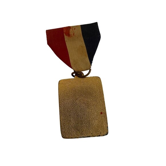 San Francisco Recreation Department Junior Baseball Medal With Red/White/Blue Ri - Picture 3 of 4